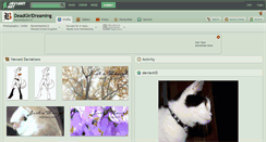 Desktop Screenshot of deadgirldreaming.deviantart.com