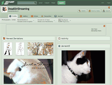 Tablet Screenshot of deadgirldreaming.deviantart.com
