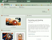 Tablet Screenshot of joegalaxy.deviantart.com