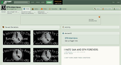 Desktop Screenshot of efn-interviews.deviantart.com