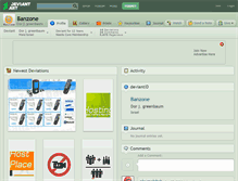 Tablet Screenshot of banzone.deviantart.com