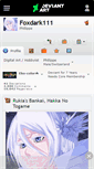 Mobile Screenshot of foxdark111.deviantart.com