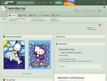 Tablet Screenshot of hello-kitty-club.deviantart.com