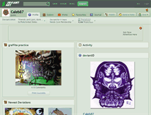 Tablet Screenshot of caleb87.deviantart.com