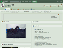 Tablet Screenshot of horsepony135.deviantart.com