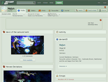 Tablet Screenshot of najun.deviantart.com