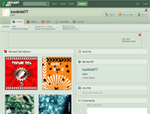 Tablet Screenshot of koolkidd77.deviantart.com