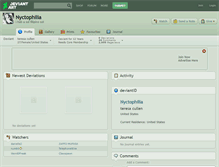 Tablet Screenshot of nyctophilia.deviantart.com