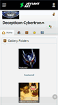 Mobile Screenshot of decepticon-cybertron.deviantart.com