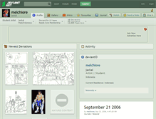 Tablet Screenshot of melchiore.deviantart.com