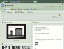 Tablet Screenshot of karumomma.deviantart.com
