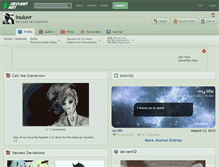 Tablet Screenshot of inuluvr.deviantart.com