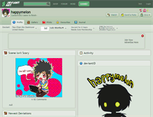 Tablet Screenshot of happymelon.deviantart.com