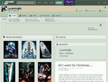 Tablet Screenshot of lycanknight.deviantart.com