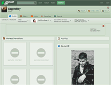 Tablet Screenshot of gaggedboy.deviantart.com