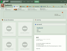Tablet Screenshot of footfun22.deviantart.com