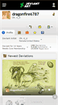 Mobile Screenshot of dragonfire6787.deviantart.com