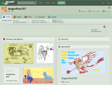 Tablet Screenshot of dragonfire6787.deviantart.com