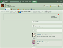 Tablet Screenshot of clouderoo.deviantart.com