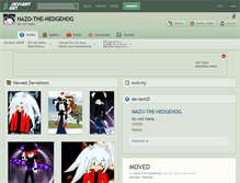 Tablet Screenshot of nazo-the-hedgehog.deviantart.com