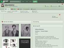 Tablet Screenshot of ladyunebarton.deviantart.com