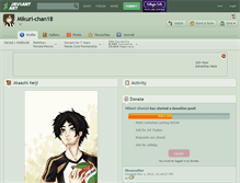 Tablet Screenshot of mikuri-chan18.deviantart.com