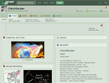 Tablet Screenshot of chinchilla-man.deviantart.com