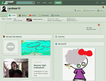 Tablet Screenshot of carebear10.deviantart.com