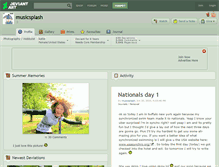 Tablet Screenshot of musicsplash.deviantart.com