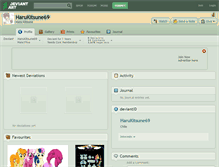 Tablet Screenshot of harukitsune69.deviantart.com