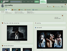 Tablet Screenshot of mrs-malfoy.deviantart.com