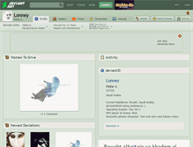 Tablet Screenshot of lonney.deviantart.com