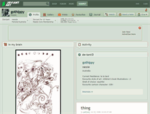 Tablet Screenshot of gothippy.deviantart.com