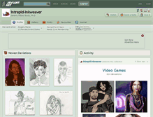 Tablet Screenshot of intrepid-inkweaver.deviantart.com