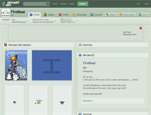 Tablet Screenshot of firstbeat.deviantart.com