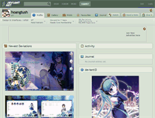 Tablet Screenshot of hoangtush.deviantart.com