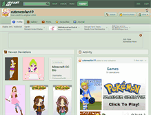 Tablet Screenshot of cutenessfan19.deviantart.com