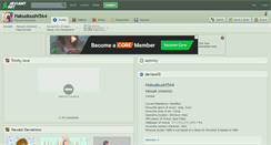 Desktop Screenshot of hakudoushi564.deviantart.com