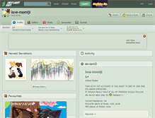 Tablet Screenshot of love-momiji.deviantart.com