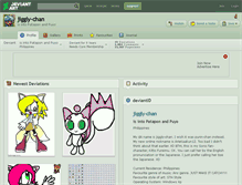 Tablet Screenshot of jiggly-chan.deviantart.com