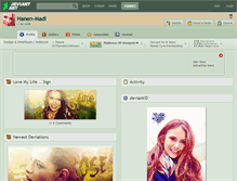 Tablet Screenshot of hanen-madi.deviantart.com