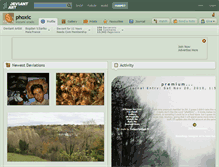Tablet Screenshot of phoxic.deviantart.com