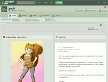 Tablet Screenshot of cynobi.deviantart.com