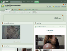 Tablet Screenshot of ninjaofthepenandpage.deviantart.com
