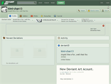Tablet Screenshot of kimi-chan13.deviantart.com