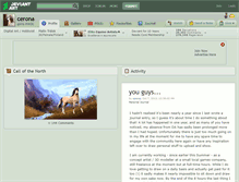 Tablet Screenshot of cerona.deviantart.com