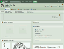 Tablet Screenshot of death--the--kid.deviantart.com