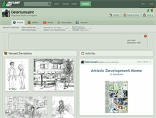Tablet Screenshot of deleriumsaint.deviantart.com