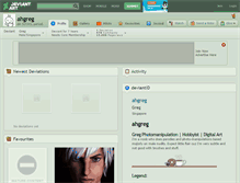 Tablet Screenshot of ahgreg.deviantart.com