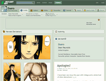 Tablet Screenshot of duero.deviantart.com